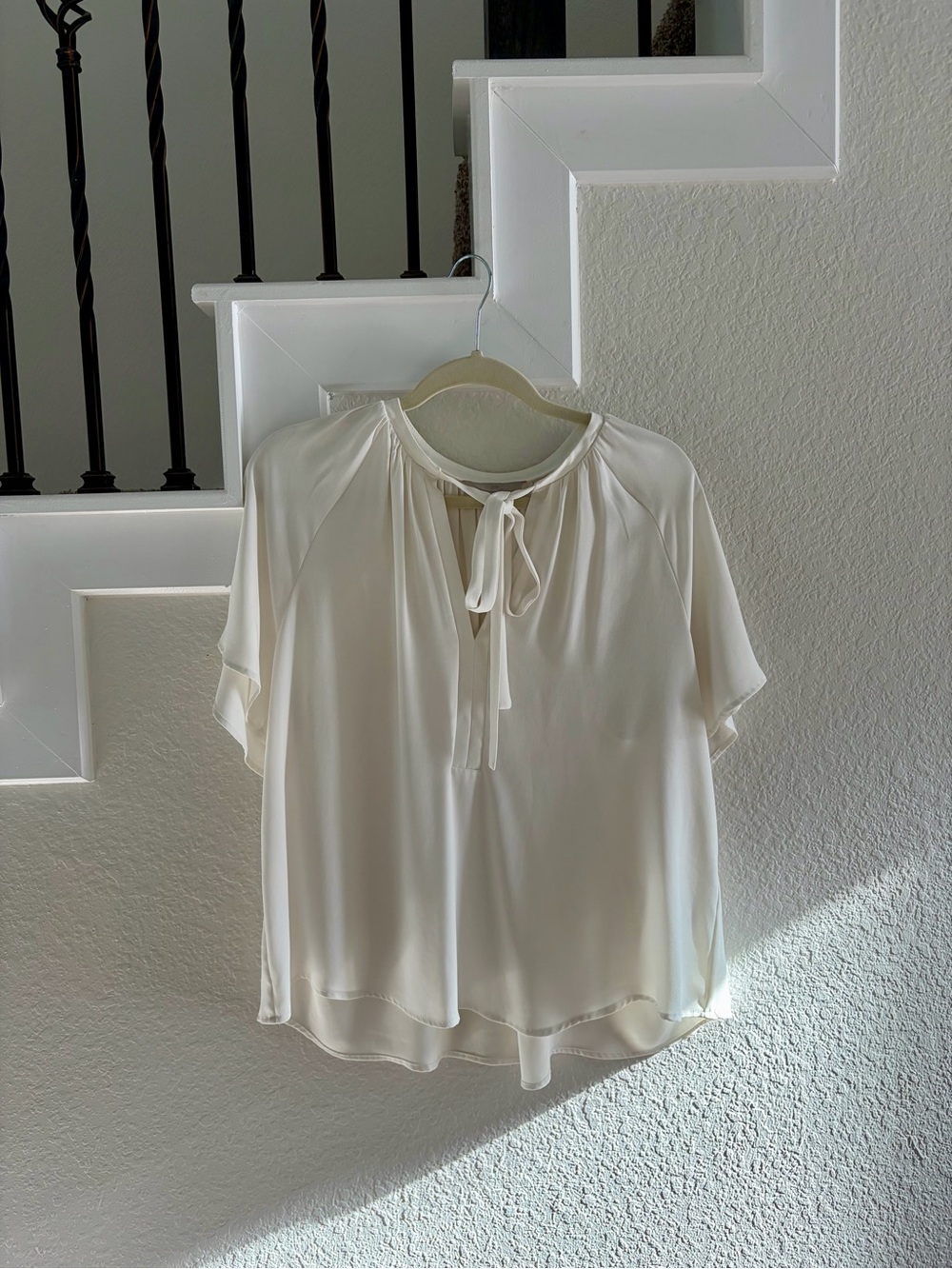 H&M Flowy Short Sleeve Blouse, Medium
